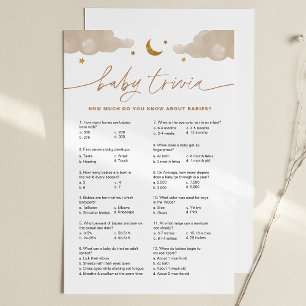 Lámina Baby Trivia Juego Baby Shower Twinkle Little Star