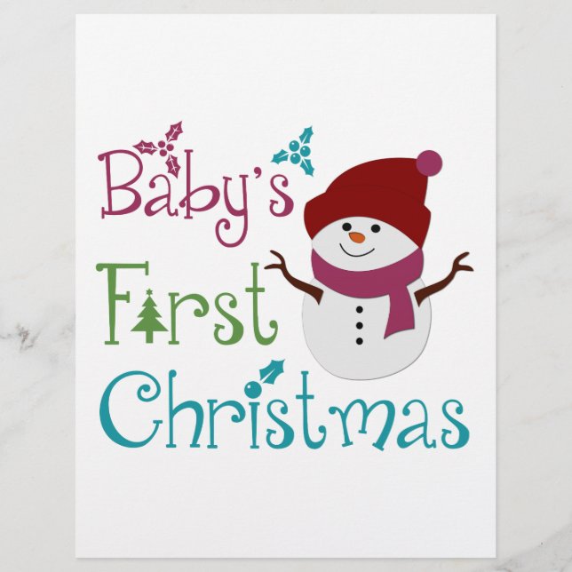 Lámina Babys adorables Primera Navidad (Anverso)