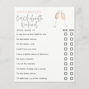 Lámina bachelorette acuarela que dijo el juego