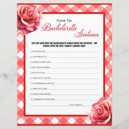 Lámina Bachelorette Pinup Rosada termina el juego de la f