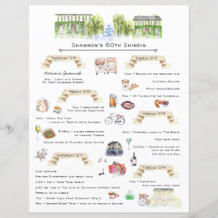 Lámina Bachelorette Weekend Itinerary   Savannah, Georgia