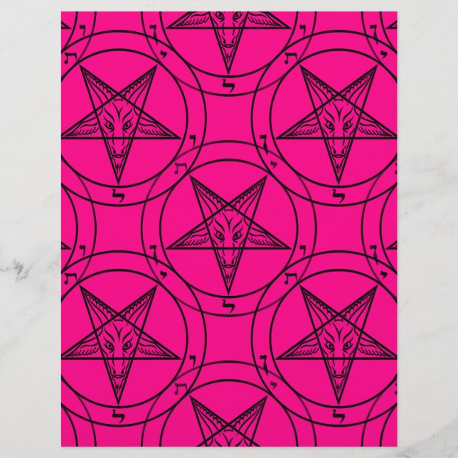 Lámina bafometa rosa (Anverso)