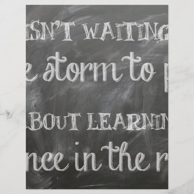 Lámina bailar bajo la lluvia (Anverso)