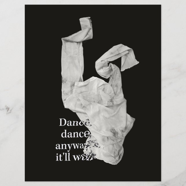 Lámina Bailar con ropa de baile contemporánea (Anverso)