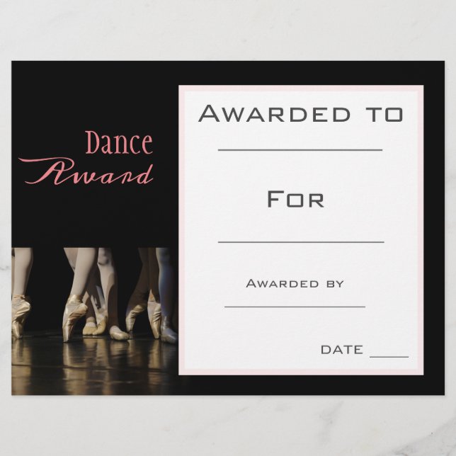 Lámina Bailarín rosa de chica de danza (Anverso)