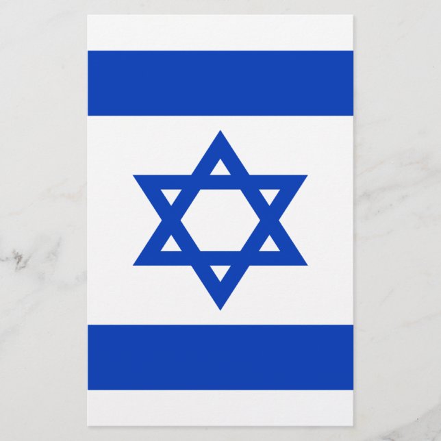 Lámina ¡Bajo costo! Bandera de Israel (Anverso)