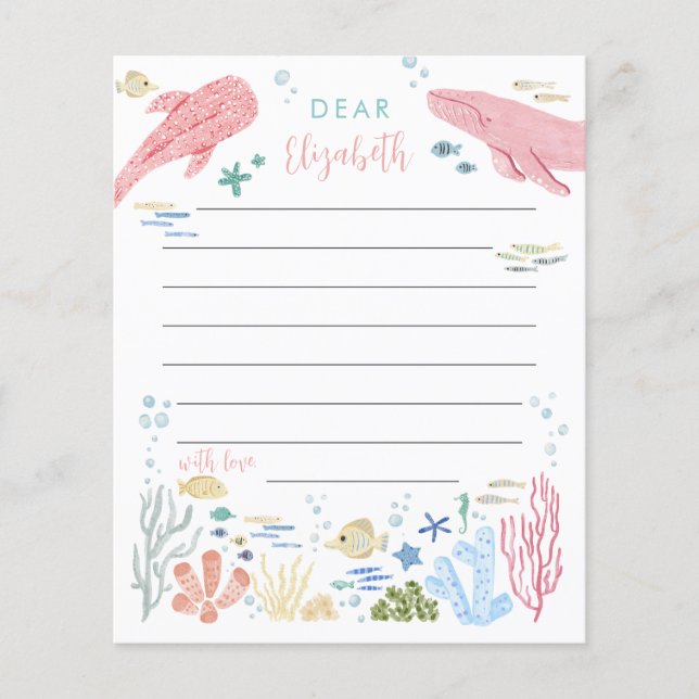 Lámina Bajo el mar, Cápsula del Tiempo de los Animales De (Anverso)