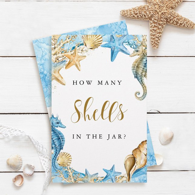 Lámina Bajo el mar | Cuántas conchas en el juego de las j (Subido por el creador)