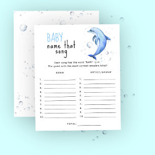 Lámina Bajo el mar - Nombre de esa canción juego de baby