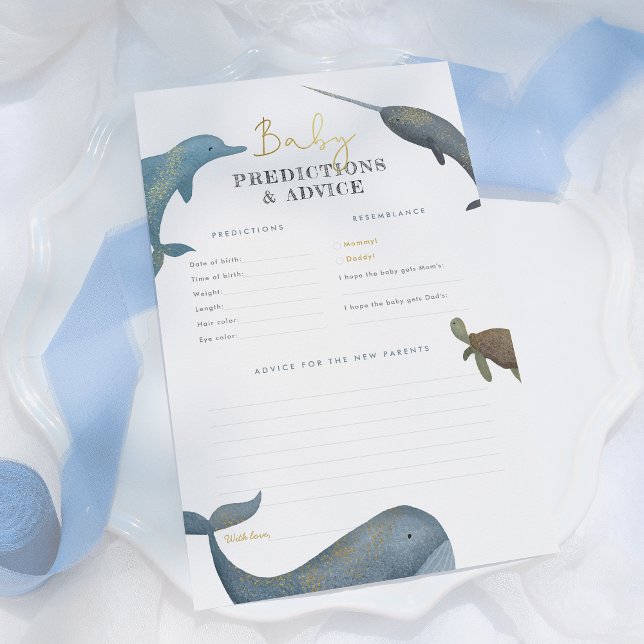 Lámina Bajo el mar: Predicciones de Bebé y Juego de Conse (Subido por el creador)