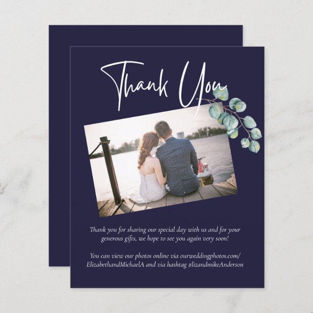 Lámina BAJO PRESUPUESTO Navy White Sage Gracias (Anverso / Reverso)