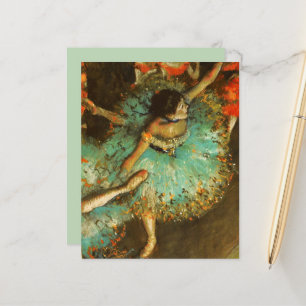 Lámina Ballerina Dance Green Dancer Edger Degas Painting