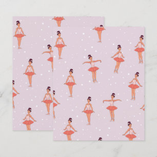 Lámina Ballerina Dance Scrapbook Paper