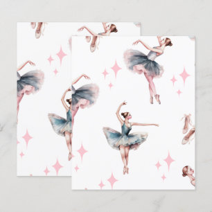 Lámina Ballerina Dance Scrapbook Paper
