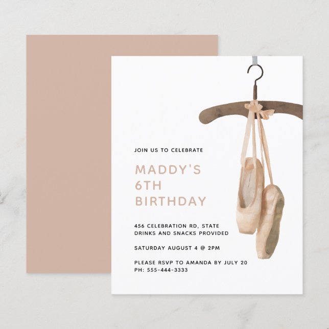 Lámina Ballet Minimalista Presupuestario Ballerina 6º cum (Anverso / Reverso)