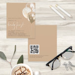 Lámina Balones de presupuesto Invitación de oro Marfil Có<br><div class="desc">Balones de presupuesto Invitación de Fiesta Gold Ivory QR Código 21ª. Un precio económico menor 4, 5" x 5, 6" alternativa. Disponible en un ALMACENAMIENTO DE TARJETAS SEMI-GLOSS de 110 lb que es la opción predeterminada (más grueso para las invitaciones), O UN ALMACENAMIENTO DE PAPELES DELGADOS SATIN FINISH DE 80...</div>