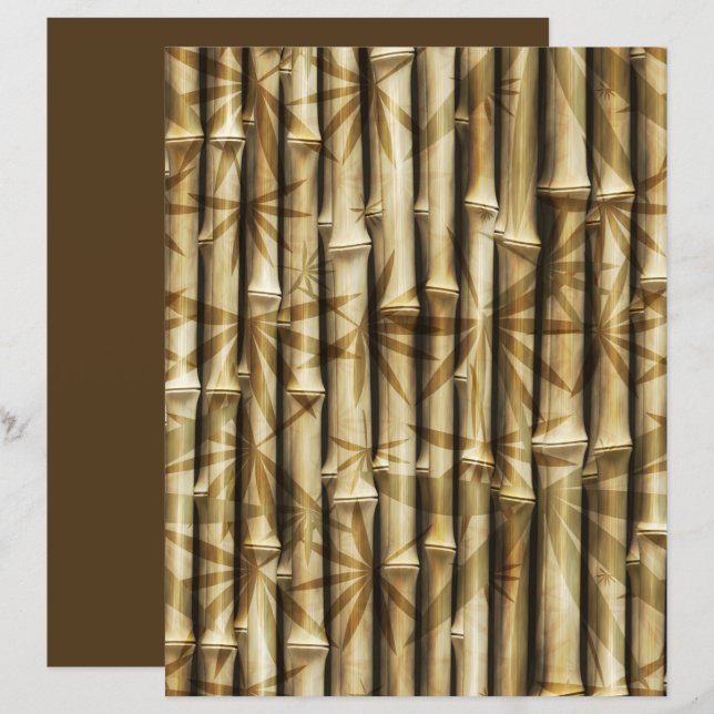 Lámina Bamboo Scrapbook 22 Documento de fondo (Anverso / Reverso)