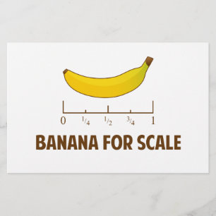 Lámina Banana a escala