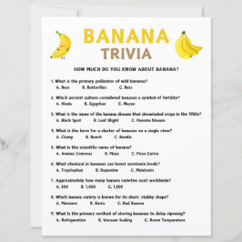 Lámina Banana Trivia Game