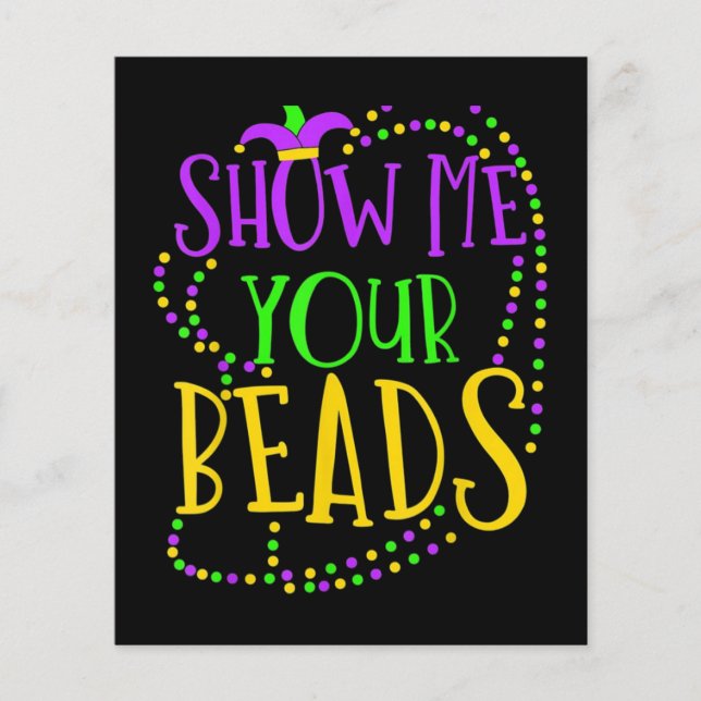 Lámina Bandas de Mardi Gras de Nueva Orleans (Anverso)