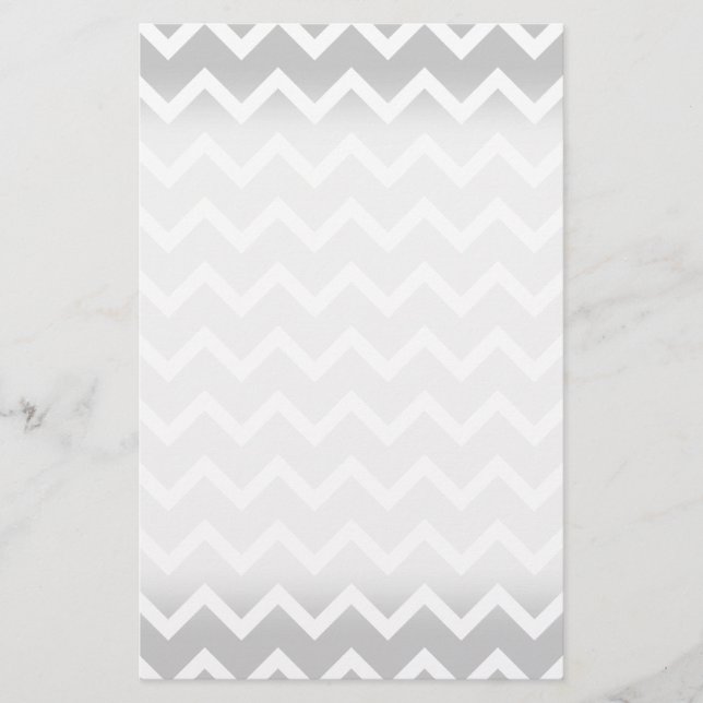 Lámina Bandas de Zigzag Gris y Blancas. (Anverso)
