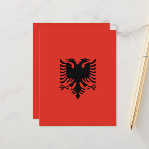 Lámina Bandera albanesa