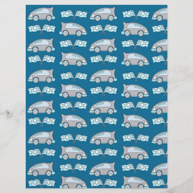 Lámina Bandera de acabado de coche cúbico Papel de cartón (Anverso)
