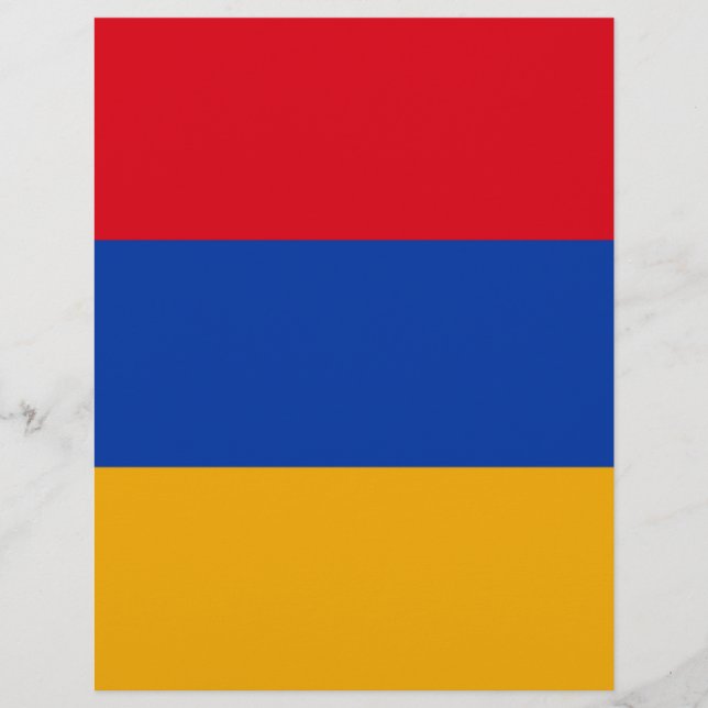 Lámina Bandera de Armenia - Yeraguyn (Anverso)