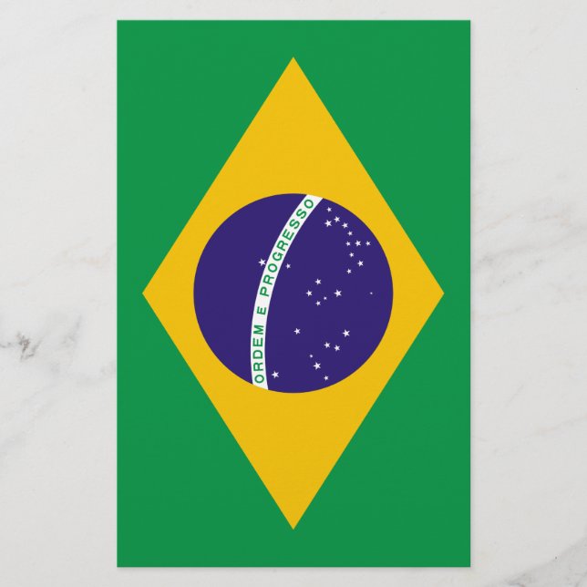 Lámina bandera de Brasil (Anverso)