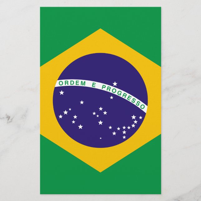 Lámina Bandera de Brasil (Anverso)