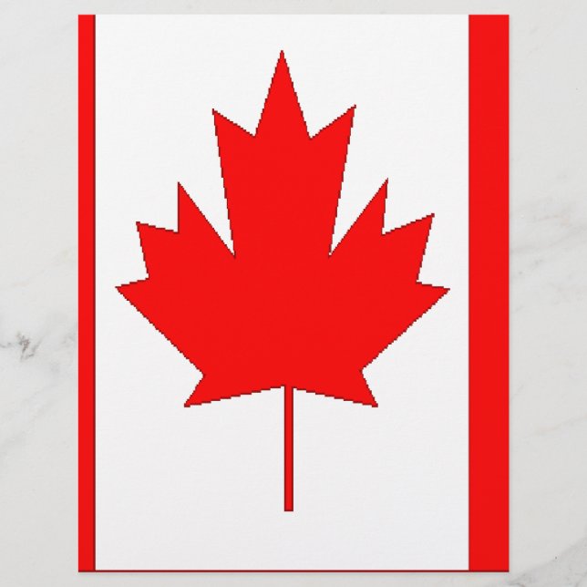 Lámina Bandera de Canadá (Anverso)