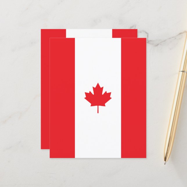 Lámina Bandera de Canadá (Anverso/Reverso In Situ)