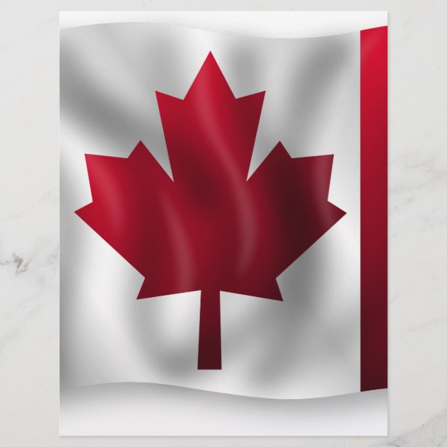 Lámina Bandera de Canadá (Anverso)