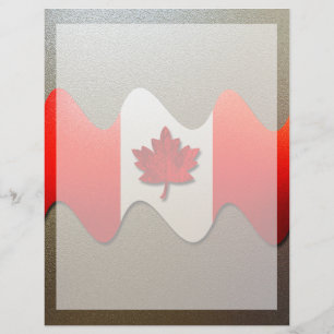 Lámina Bandera de Canadá-Chrome por Shirley Taylor