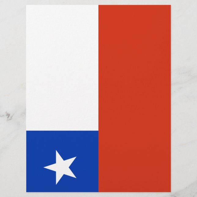 Lámina Bandera de Chile (Anverso)