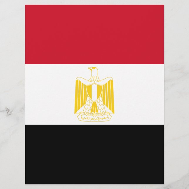 Lámina Bandera de Egipto (Anverso)