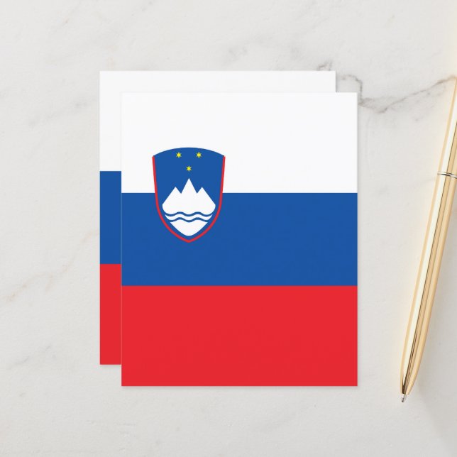 Lámina Bandera de Eslovenia (Anverso/Reverso In Situ)
