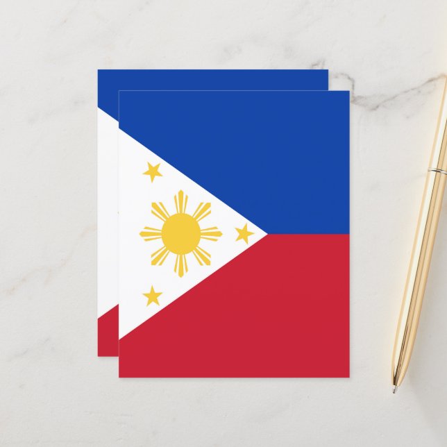 Lámina Bandera de Filipinas (Anverso/Reverso In Situ)