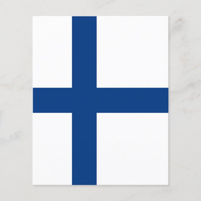 Lámina Bandera de Finlandia (Anverso)