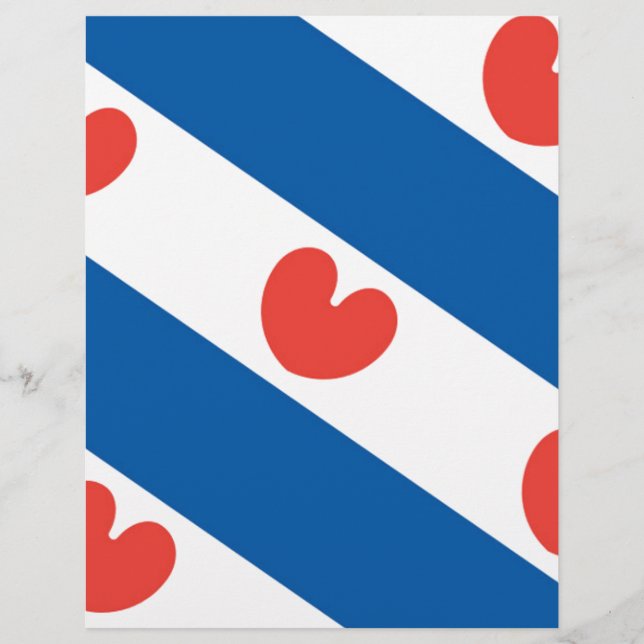 Lámina Bandera de Frisia (Anverso)