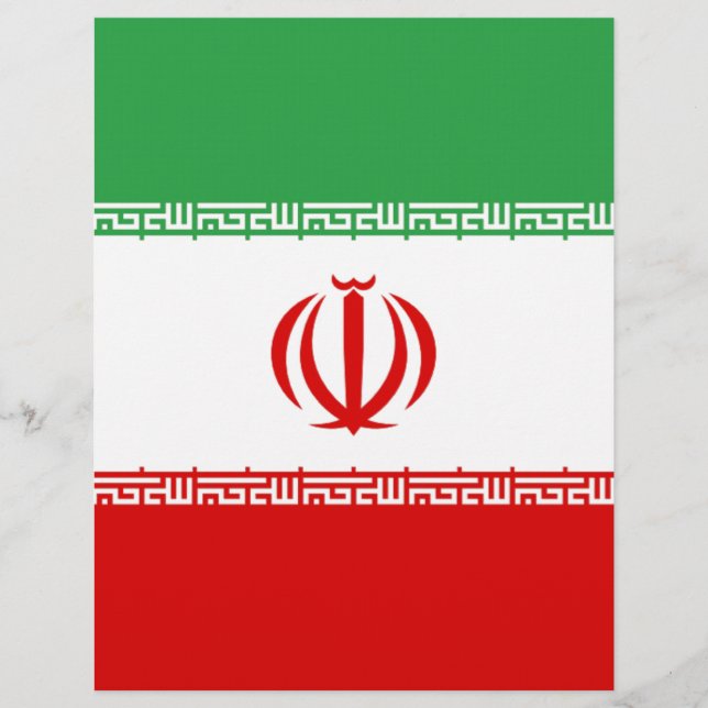 Lámina Bandera de Irán (Anverso)
