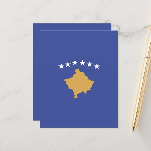 Lámina Bandera de Kosovo (Anverso/Reverso In Situ)