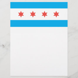 Lámina Bandera de la ciudad de Chicago