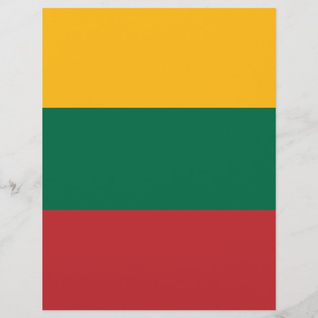 Lámina Bandera de Lituania (Anverso)