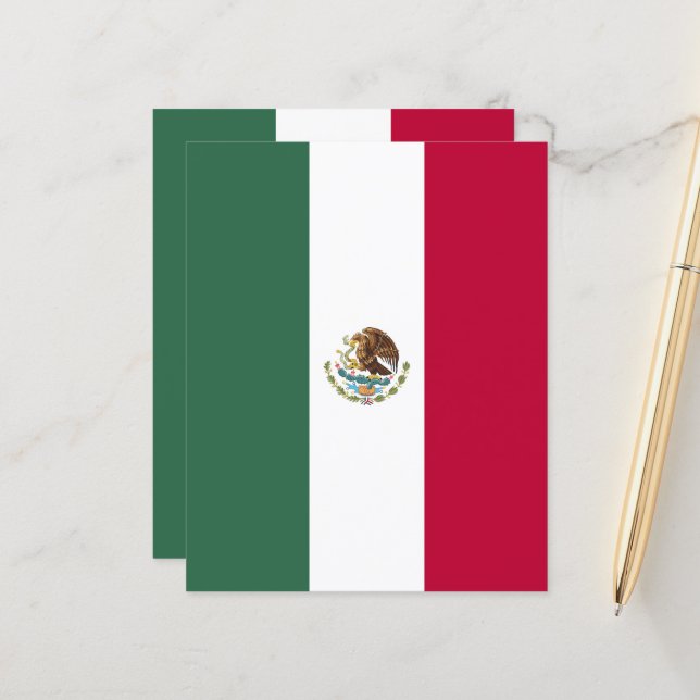 Lámina Bandera de México (Anverso/Reverso In Situ)