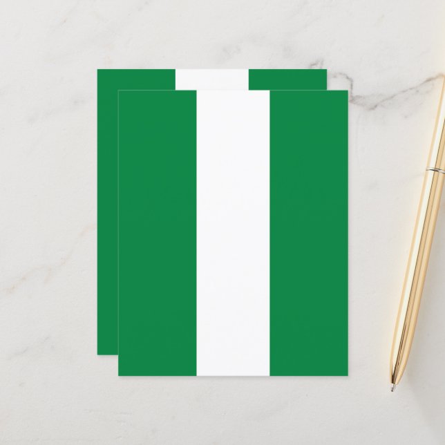 Lámina Bandera de Nigeria (Anverso/Reverso In Situ)