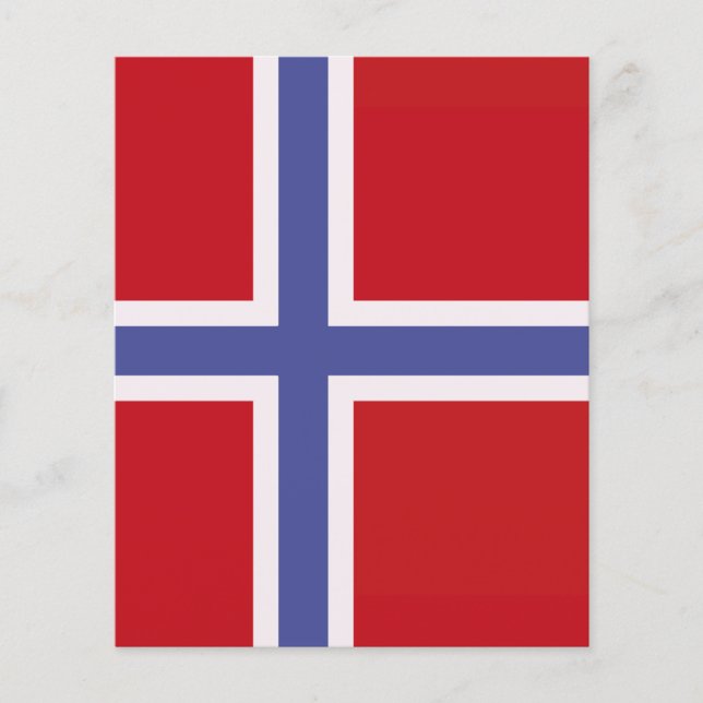 Lámina Bandera de Noruega (Anverso)
