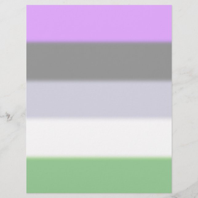Lámina Bandera de orgullo genderqueer caída (Anverso)