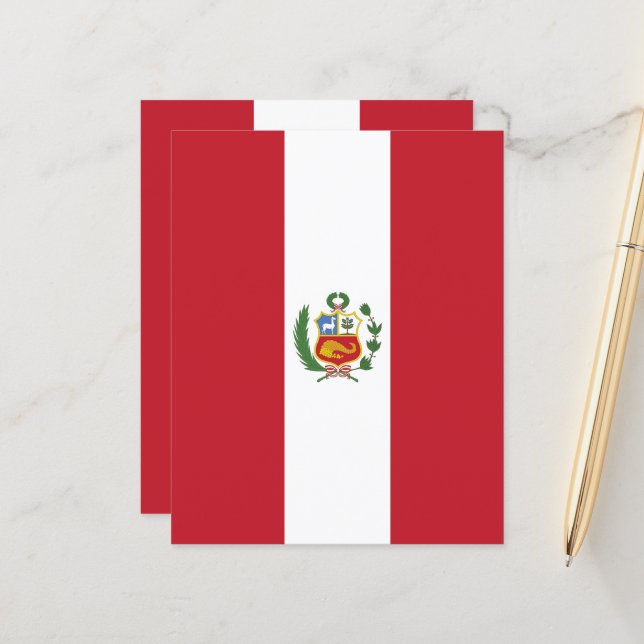 Lámina Bandera de Perú (Anverso/Reverso In Situ)