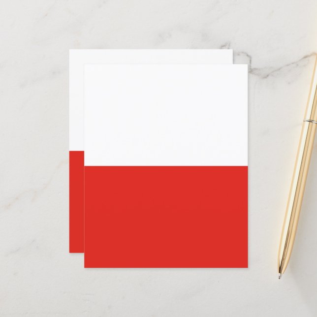 Lámina Bandera de Polonia (Anverso/Reverso In Situ)
